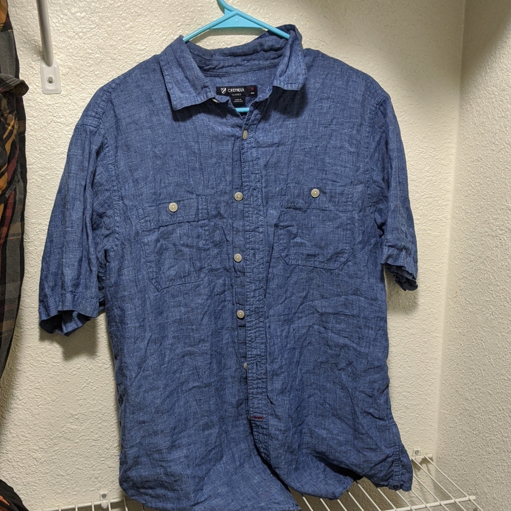 Blue dinner/ golf shirt